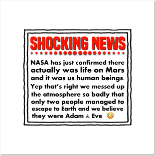 There Was Life On Mars Posters and Art